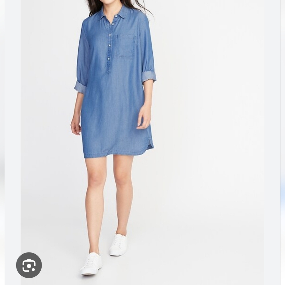 Tencil Denim Shirt Dress